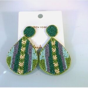 Southwest Beaded Drop Earrings